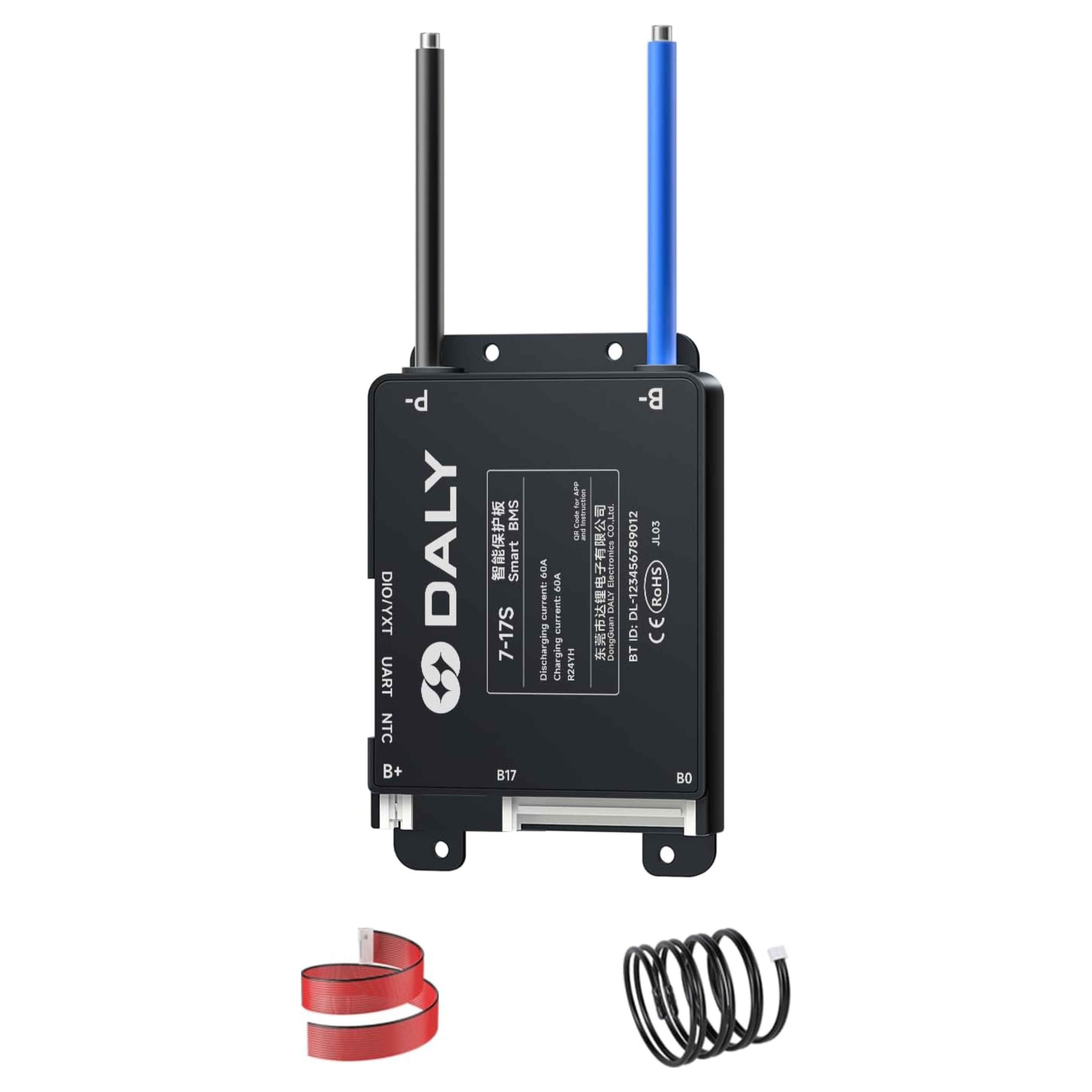 DALY BLACK SMART BMS 7-17S 60A